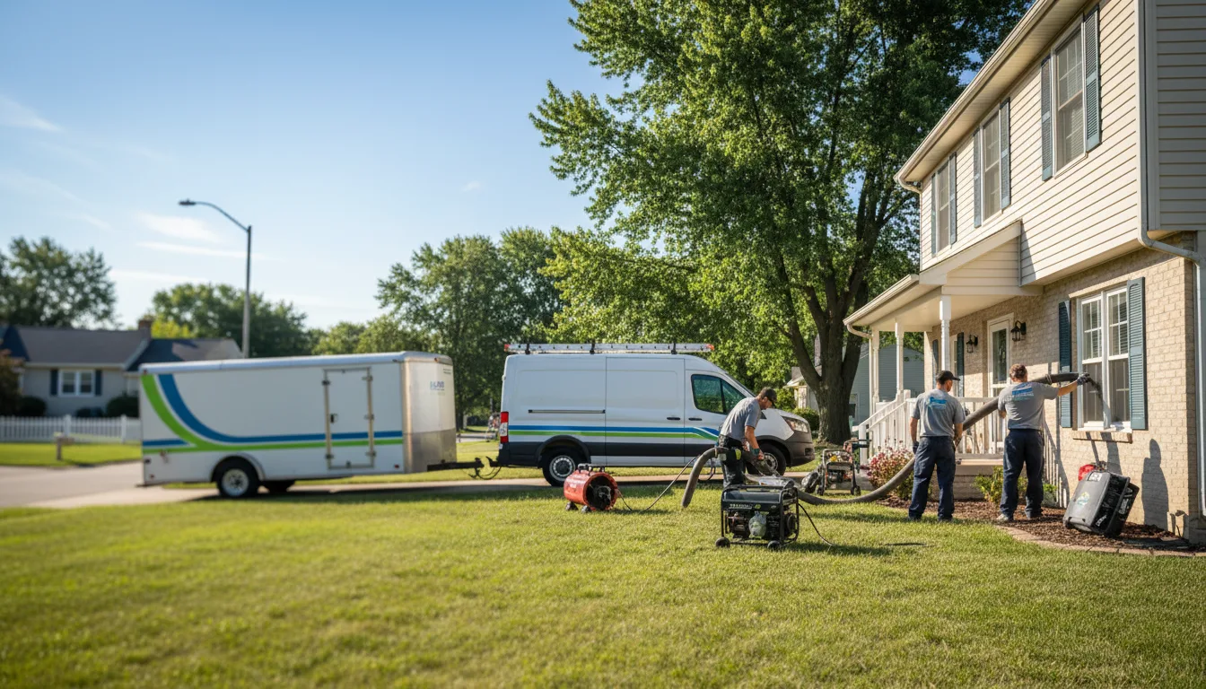 Flooded Basement Restoration And Cleanup With Repair in Emporia, KS near me
